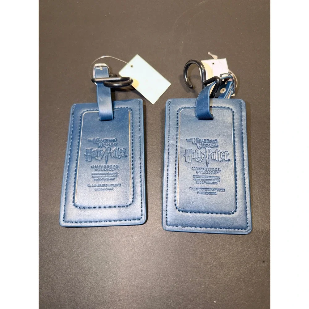 2 Universal Studios Harry Potter Ravenclaw Luggage Tags Navy Blue New